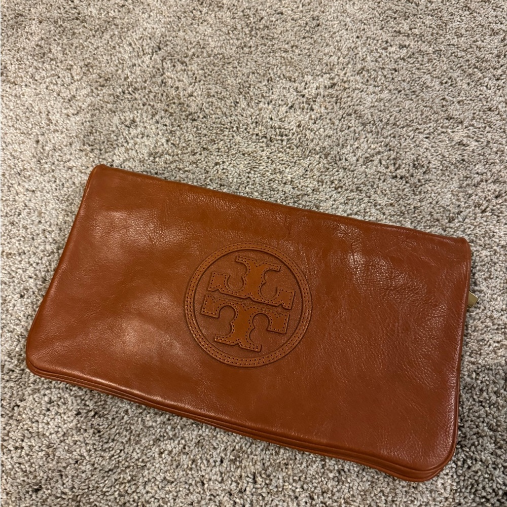 Tory Burch Large Leather Reva Clutch